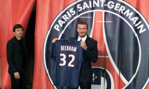 David Beckham was introduced to the media as a Paris Saint-Germain player on Thursday. (Photo: AP)