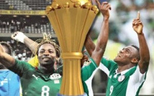 AFCON 2013 Final: Burkina Faso's Paul Kéba Koulibaly (left) or Nigeria's Emmanuel Emenike (right) will celebrate at the expense of the other on Sunday